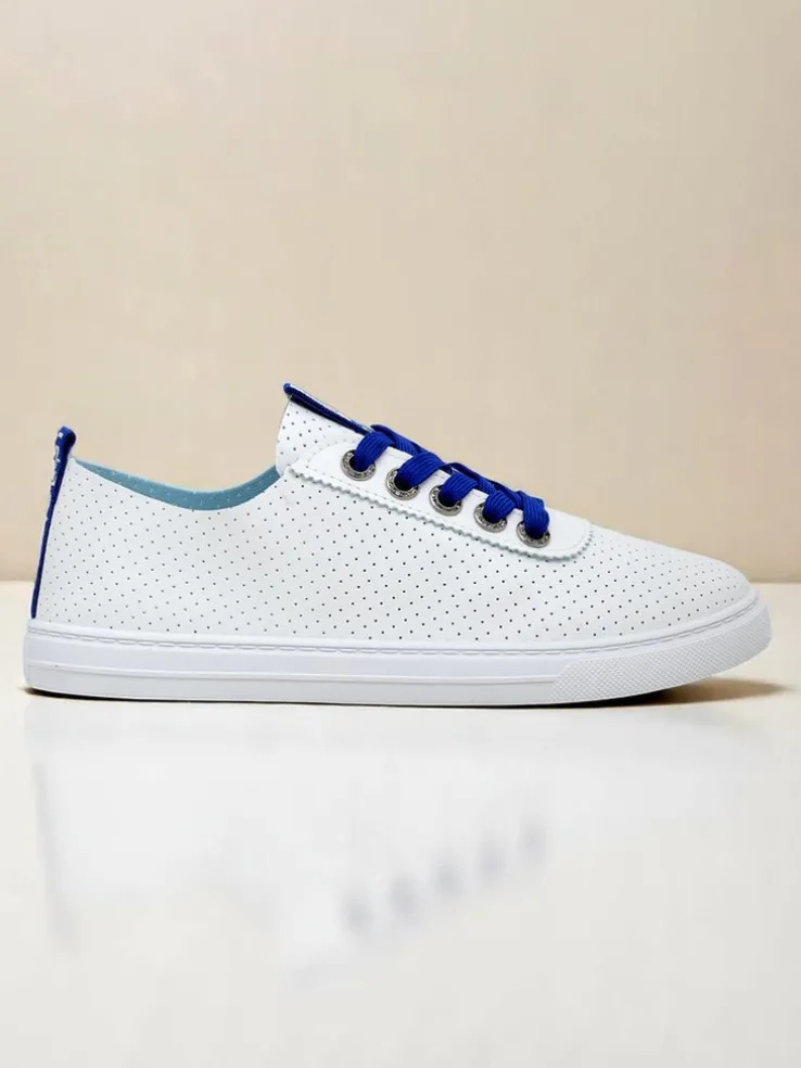 Royalfashion Damskie eko skórzane trampki Next Step