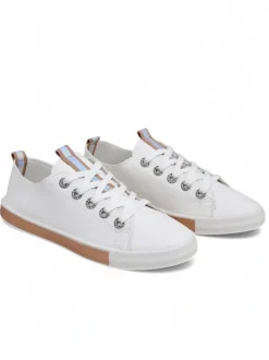 Royalfashion Damskie eko skórzane trampki Tarene