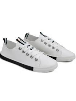 Royalfashion Damskie eko skórzane trampki Tarene