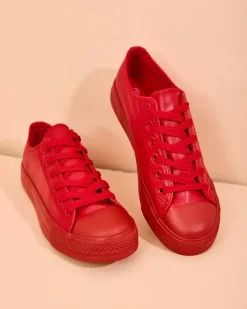 Royalfashion Damskie eko skórzane trampki Navette