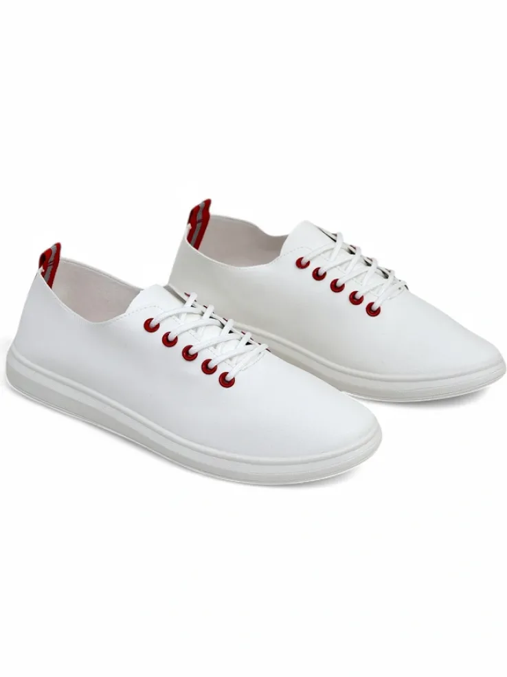 Royalfashion Damskie eko skórzane trampki Erenne