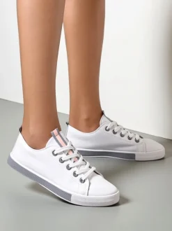 Royalfashion Damskie eko skórzane trampki Tarene