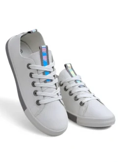 Royalfashion Damskie eko skórzane trampki Tarene