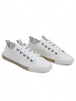 Royalfashion Damskie eko skórzane trampki Tarene