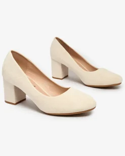 Royalfashion Damskie eko-zamszowe czółenka Semwu