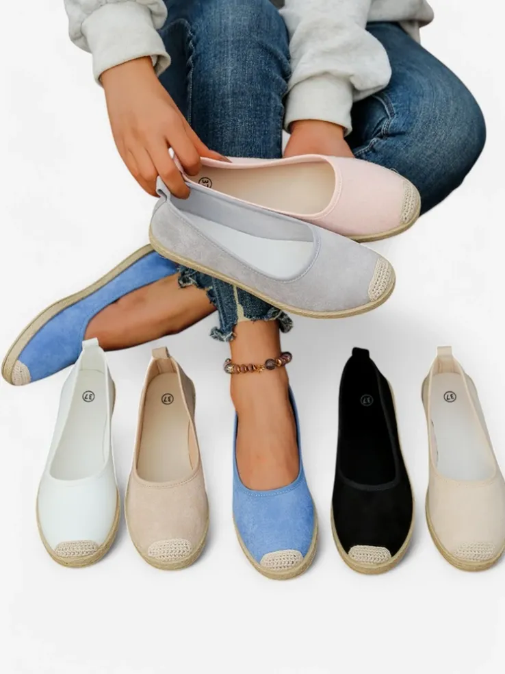 Royalfashion Damskie espadryle eko zamszowe Aroles