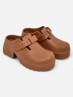 Royalfashion Damskie gumowe klapki na obcasie Voxones