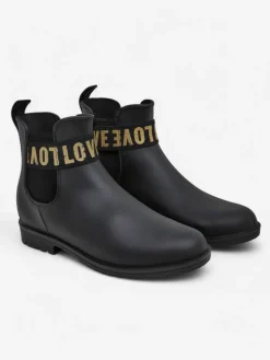 Royalfashion Damskie kalosze matowe z napisem Love Love