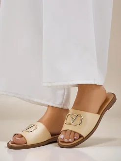 Royalfashion Damskie klapki na płaskiej podeszwie Ohanna