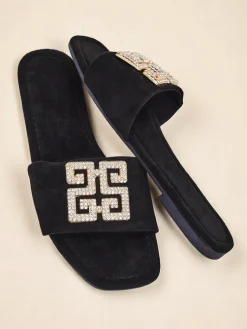 Royalfashion Damskie klapki na płaskiej podeszwie Zamila