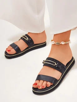 Royalfashion Damskie klapki na płaskiej podeszwie Mamma