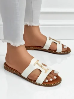 Royalfashion Damskie klapki na płaskiej podeszwie Maya Louise