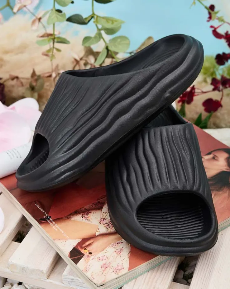 Royalfashion Damskie klapki gumowe Magged