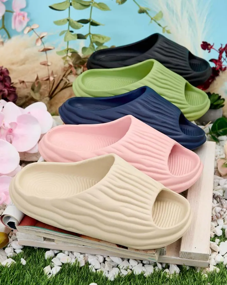 Royalfashion Damskie klapki gumowe Magged