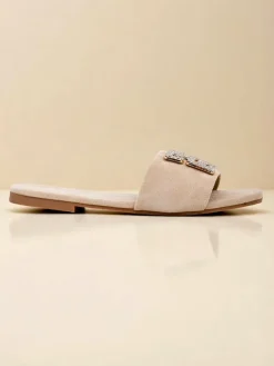 Royalfashion Damskie klapki na płaskiej podeszwie Zamila