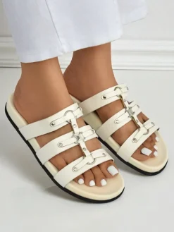 Royalfashion Damskie klapki w stylu rzymianek Roma