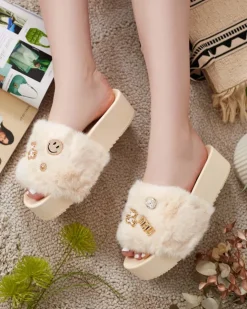 Royalfashion Damskie klapki na platformie Helimme