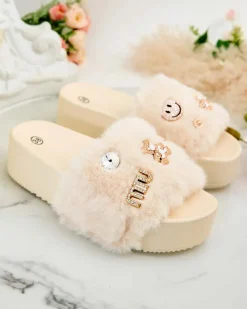 Royalfashion Damskie klapki na platformie Helimme