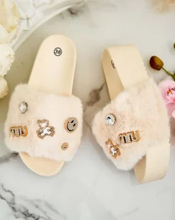 Royalfashion Damskie klapki na platformie Helimme