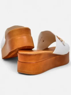 Royalfashion Damskie klapki na koturnie Dalimma