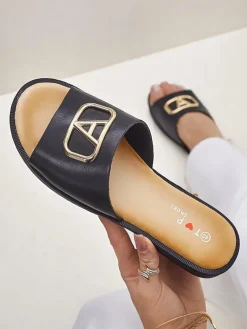 Royalfashion Damskie klapki na płaskiej podeszwie Ohanna