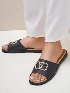 Royalfashion Damskie klapki na płaskiej podeszwie Ohanna