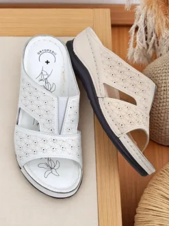 Royalfashion Damskie klapki na grubszej podeszwie Nova Step