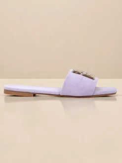 Royalfashion Damskie klapki na płaskiej podeszwie Zamila