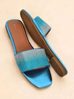 Royalfashion Damskie klapki z cyrkoniami ShinyGlow