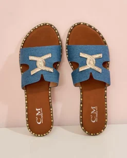 Royalfashion Damskie klapki na płaskiej podeszwie Ovore