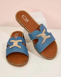 Royalfashion Damskie klapki na płaskiej podeszwie Ovore