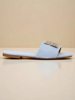 Royalfashion Damskie klapki na płaskiej podeszwie Zamila