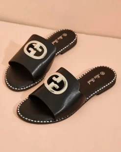 Royalfashion Damskie klapki na płaskiej podeszwie Fim