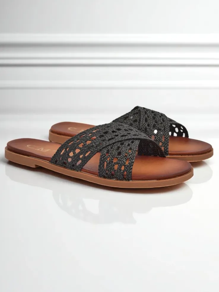 Royalfashion Damskie klapki na płaskiej podeszwie Ella Brooke