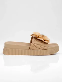 Royalfashion Damskie klapki na platformie z kokardką Sento Pace