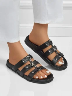 Royalfashion Damskie klapki w stylu rzymianek Roma