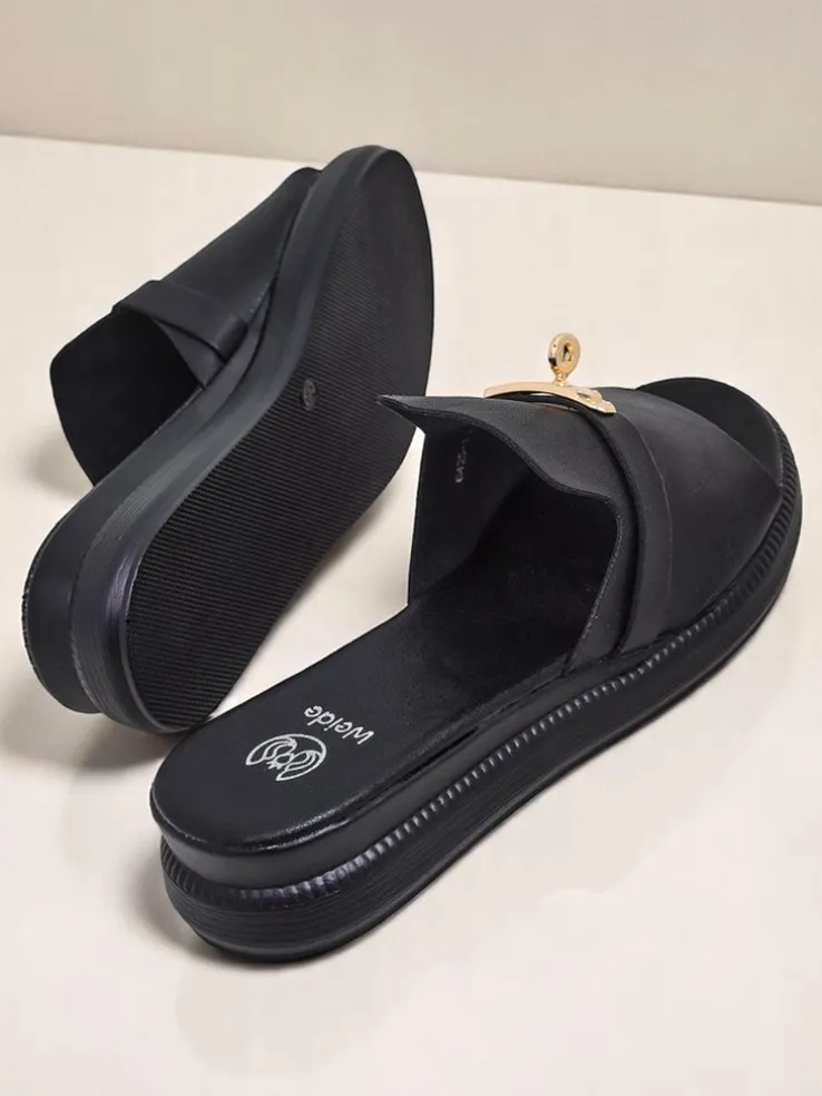 Royalfashion Damskie klapki na płaskiej podeszwie Raphsody