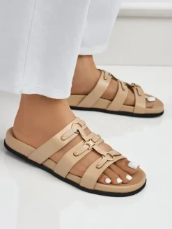 Royalfashion Damskie klapki w stylu rzymianek Roma