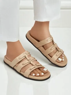 Royalfashion Damskie klapki w stylu rzymianek Roma