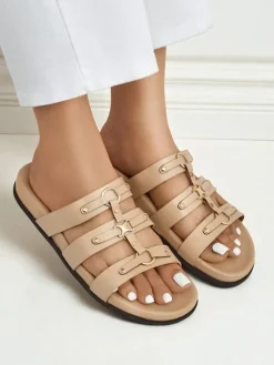 Royalfashion Damskie klapki w stylu rzymianek Roma