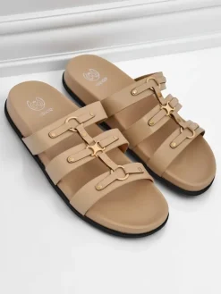 Royalfashion Damskie klapki w stylu rzymianek Roma