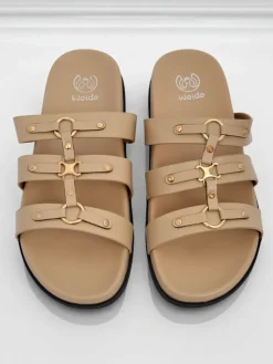 Royalfashion Damskie klapki w stylu rzymianek Roma