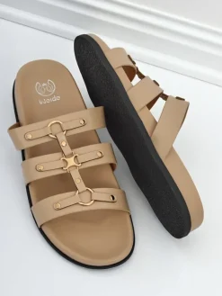 Royalfashion Damskie klapki w stylu rzymianek Roma