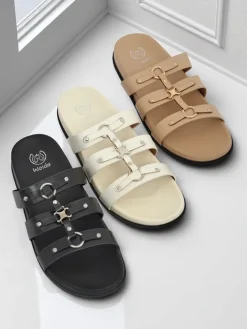 Royalfashion Damskie klapki w stylu rzymianek Roma