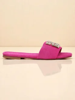 Royalfashion Damskie klapki na płaskiej podeszwie Zamila