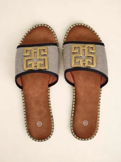 Royalfashion Damskie klapki na płaskiej podeszwie Rorole