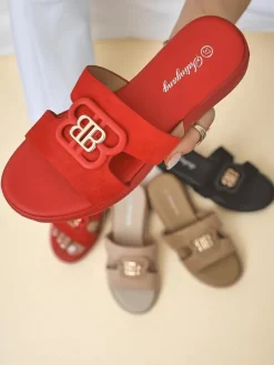 Royalfashion Damskie klapki na płaskiej podeszwie ChicStep