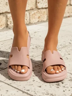 Royalfashion Damskie klapki na grubszej podeszwie Nova Gloss