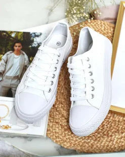 Royalfashion Damskie klasyczne sznurowane trampki Ogisea