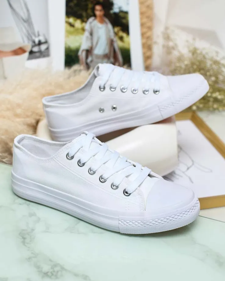 Royalfashion Damskie klasyczne sznurowane trampki Ogisea